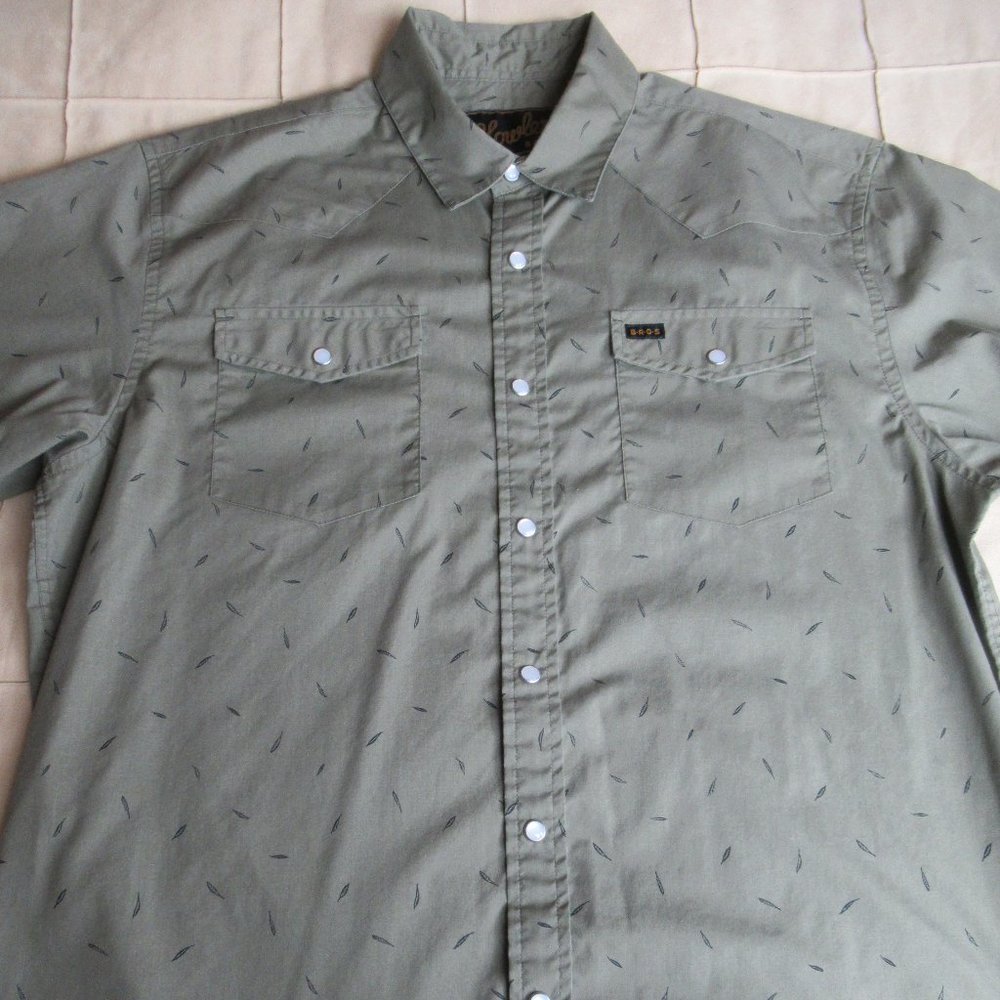 Howler Brothers H Bar B S/S Snapshirt Green M